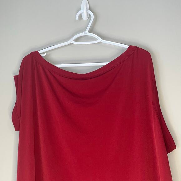 Torrid Short Sleeve / Tank Combo Red Blouse Size 1 - Picture 7 of 11